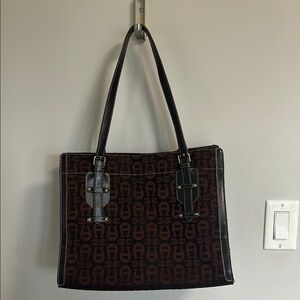 Etienne Aigner Derp Brown Tote Bag